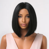 Short Bob Black Synthetic Wig UNDINE TRESS