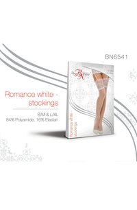 Beauty Night BN6541 Romance Stockings White