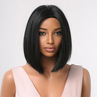 Short Bob Black Synthetic Wig UNDINE TRESS